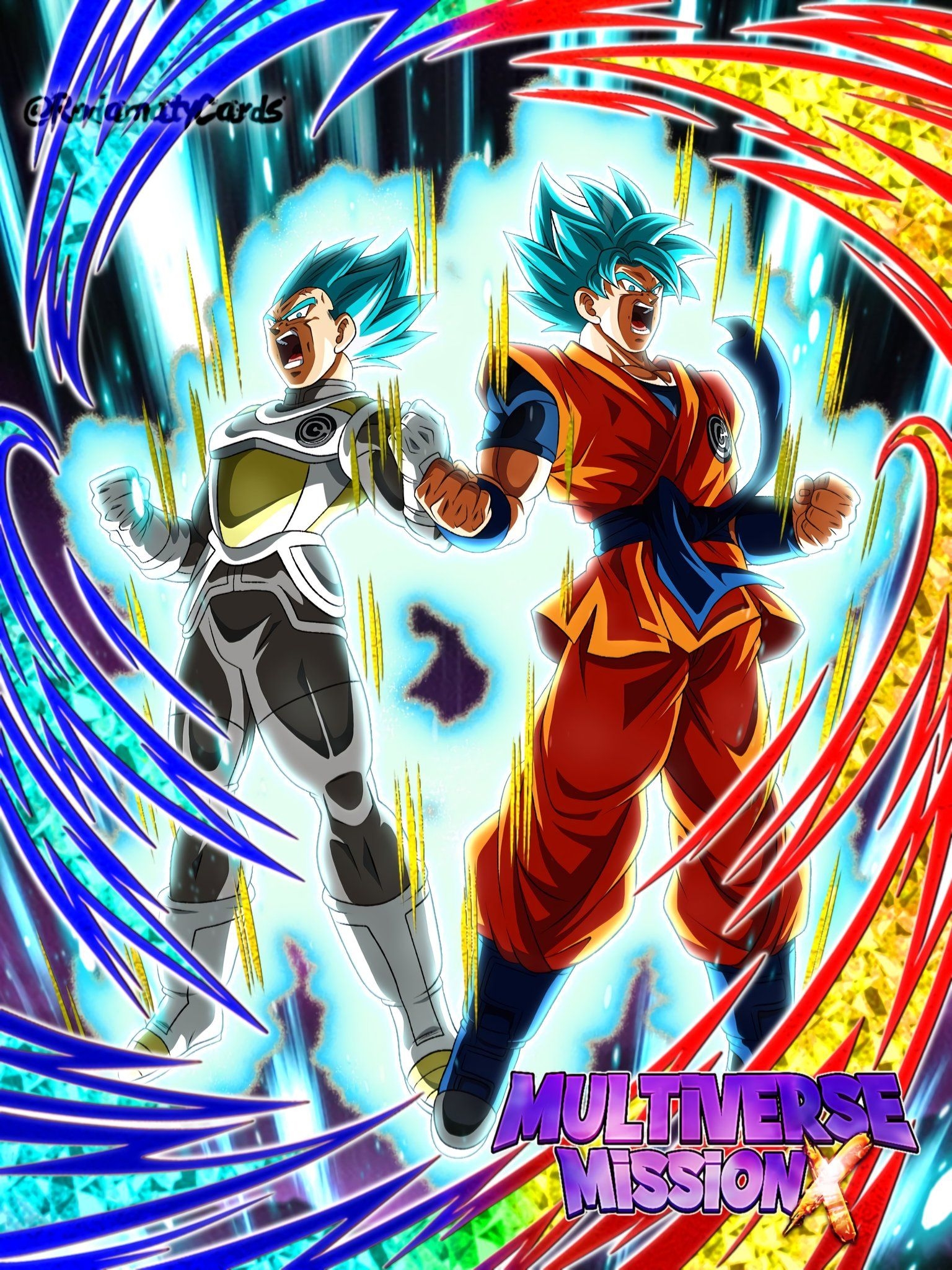 1540x2050 CC Goku Y Vegeta Ssj Blue. Anime dragon ball super, Anime dragon ball, Dragon ball super, Phone