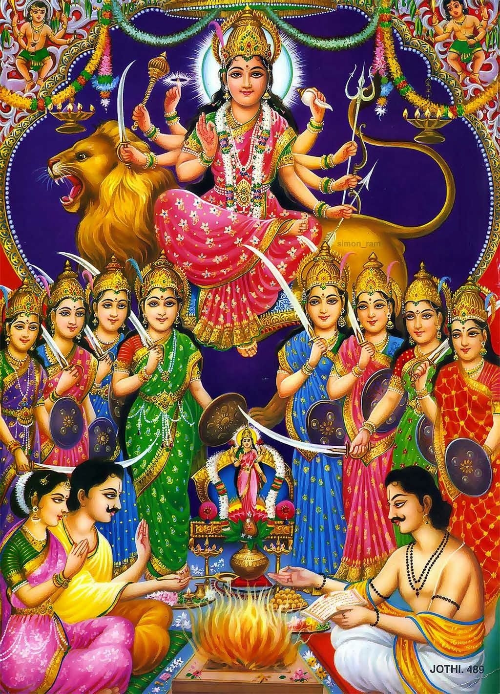 1030x1420 Goddess Maa Nav Durga HD Wallpaper Gods Paradise, Phone