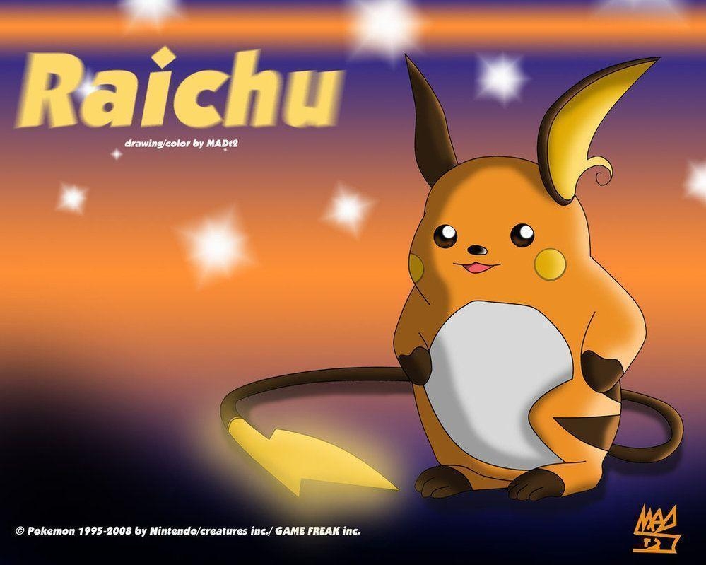 1000x800 Pokemon: Raichu Wallpaper, Desktop