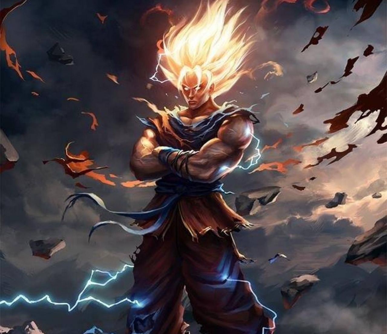 1280x1110 Goku super saiyan 4 HD wallpaper, Desktop