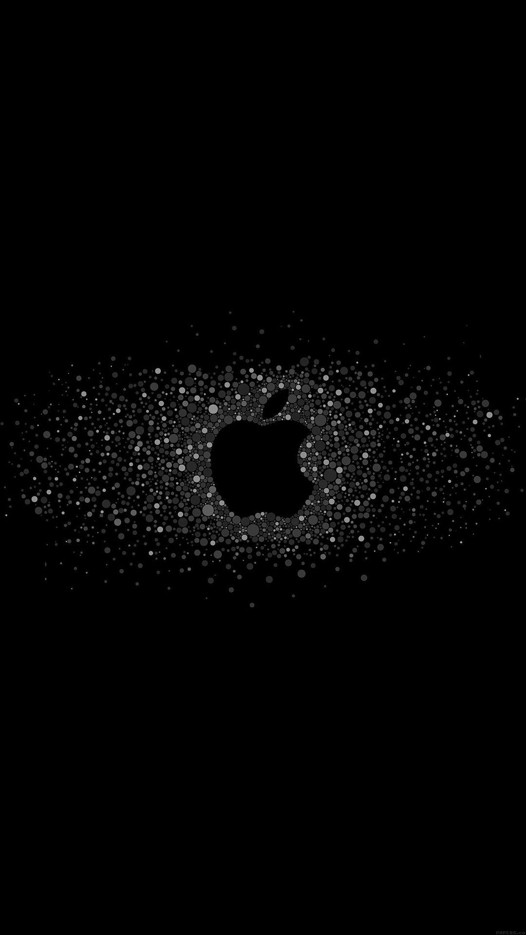 1080x1920 Logo Art Apple Rainbow Minimal Dark iPhone 8 Wallpaper Download, Phone