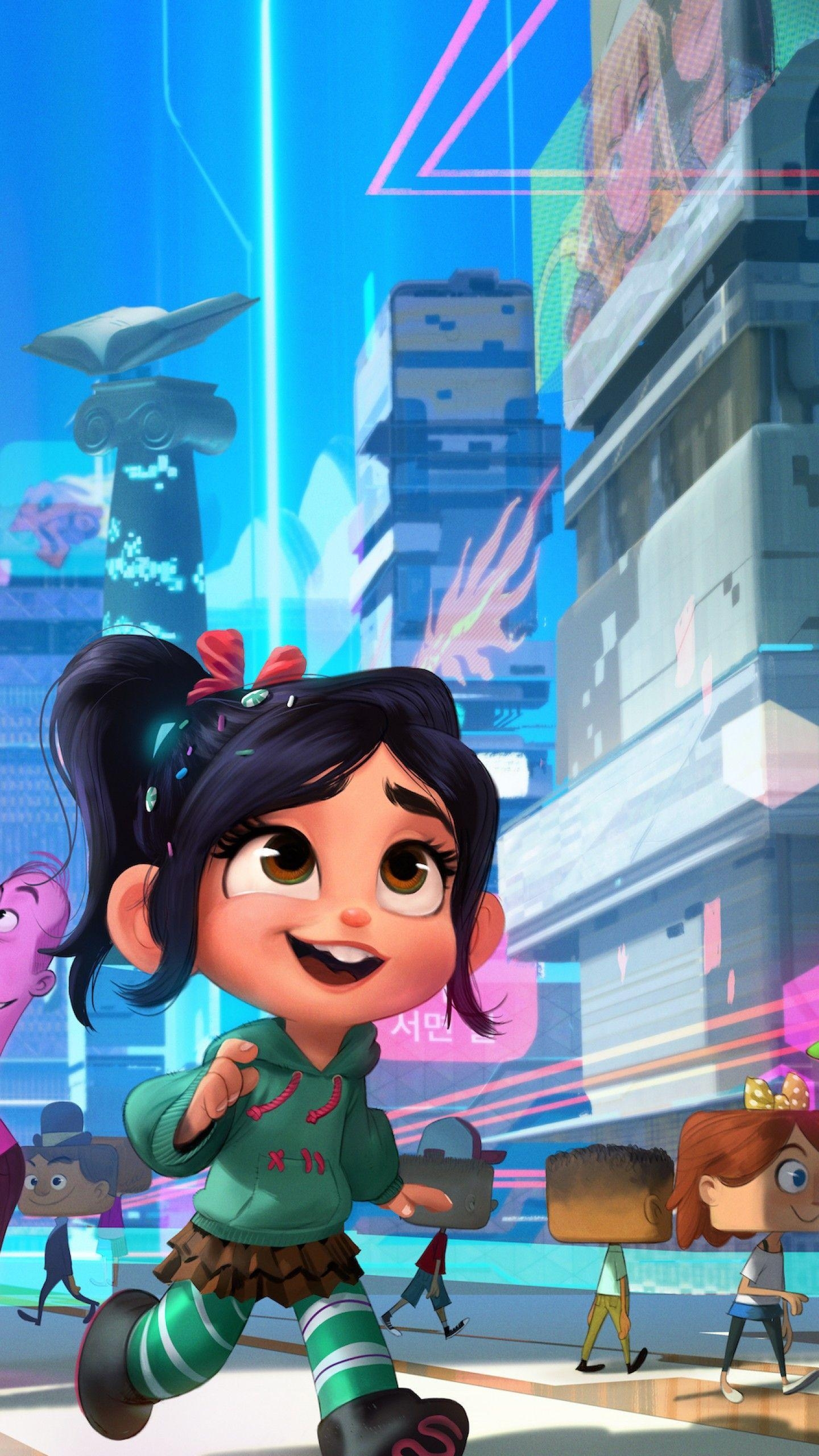 1440x2560 Wallpaper Ralph Breaks The Internet, Wreck It Ralph Animation, Phone