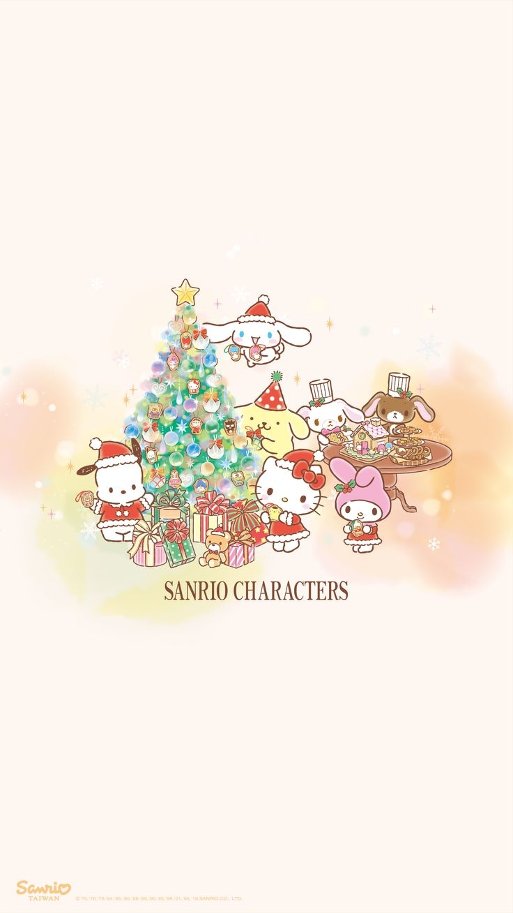 740x1310 1800x3200】201912. Sanrio wallpaper, Hello kitty iphone wallpaper, Cute christmas wallpaper, Phone