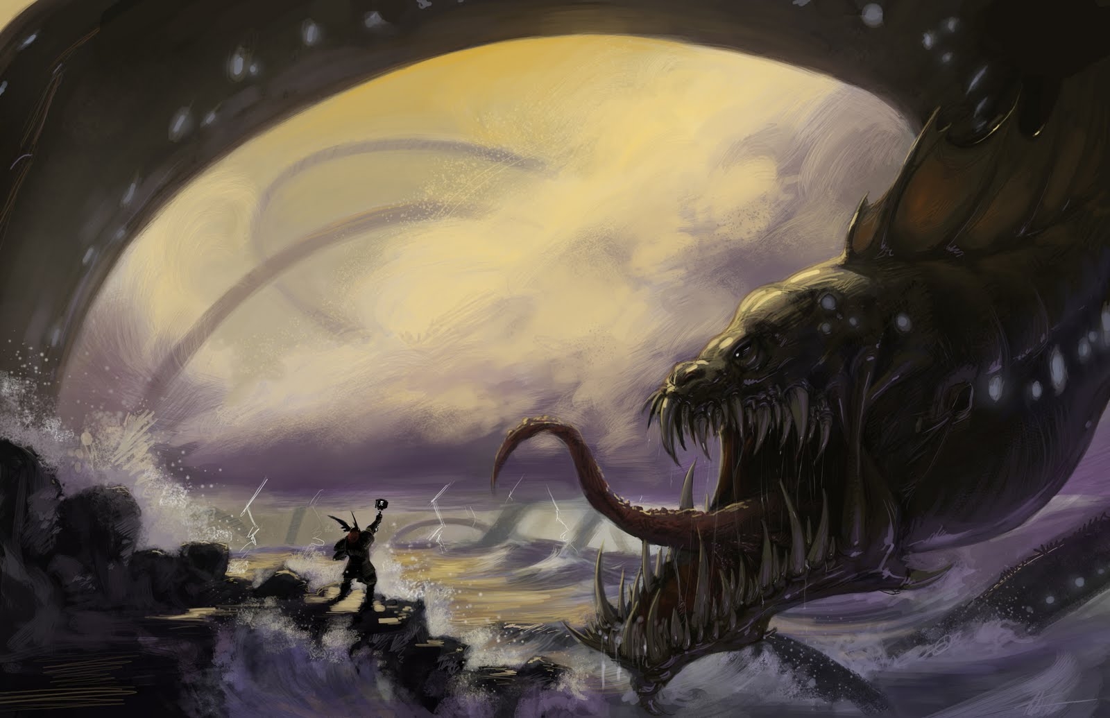1600x1040 Jörmungandr: the World Serpent Falcedge [Archive], Desktop