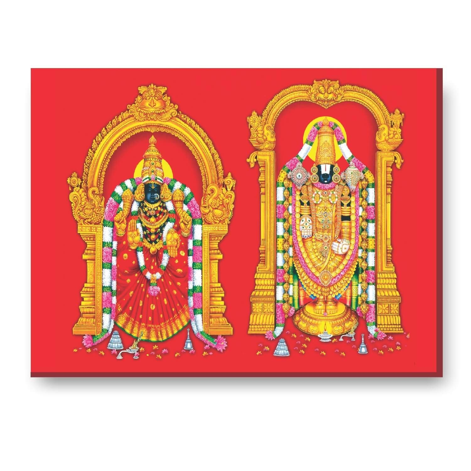 1500x1500 Yaya Cafe™ 9x12 inches Sri Venkateshwara Devi Padmavathi Lord, Phone