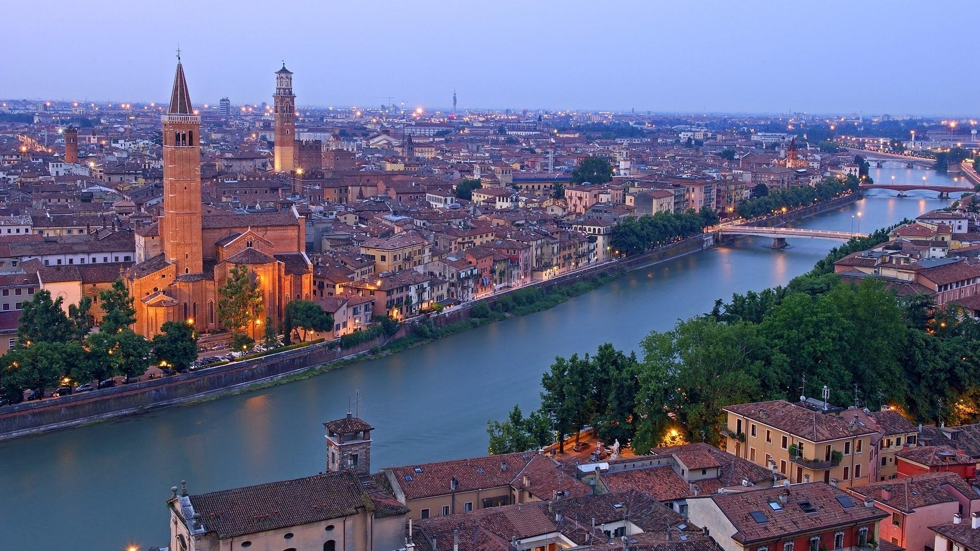 1920x1080 Verona, Italy, Adige river. Android wallpaper for free, Desktop