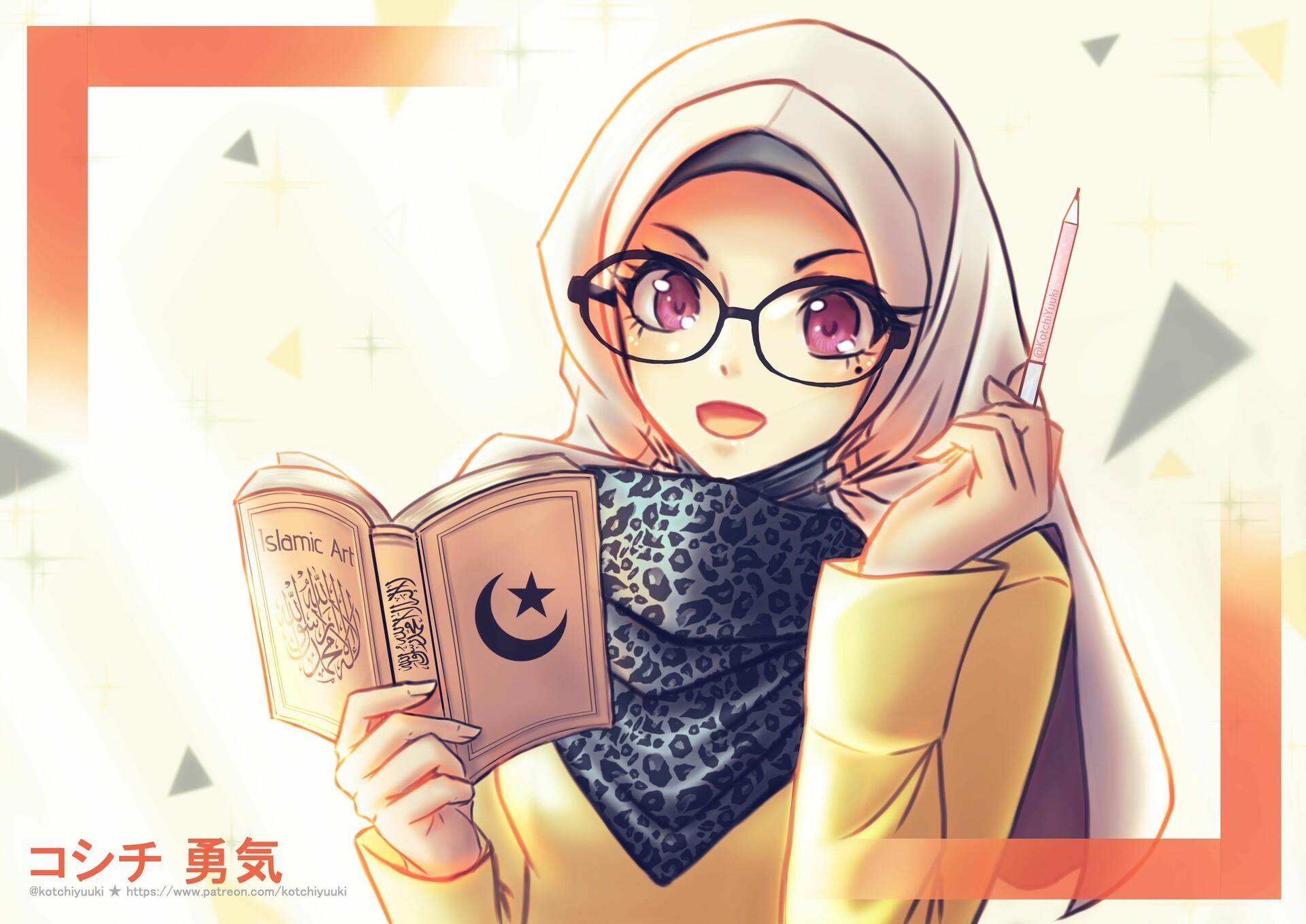 1920x1360 Muslim girl wallpaper, Kotchi Yuuki, Desktop