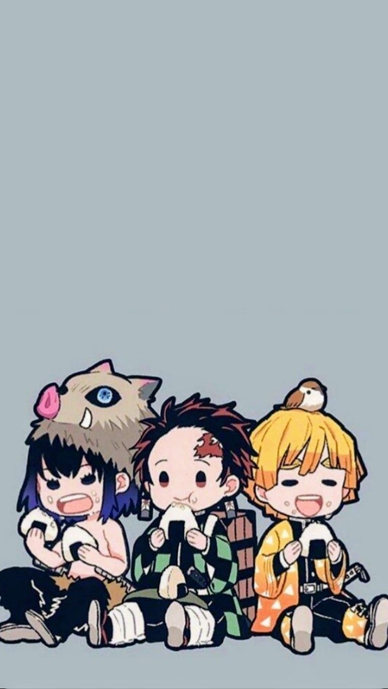 770x1370 Demon Slayer Chibi Wallpaper HD, Phone