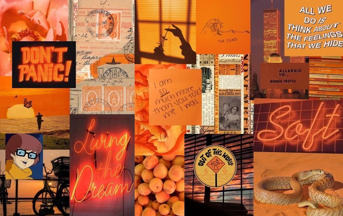 1200x760 Orange Tumblr Aesthetic Wallpaper Free Orange Tumblr, Desktop