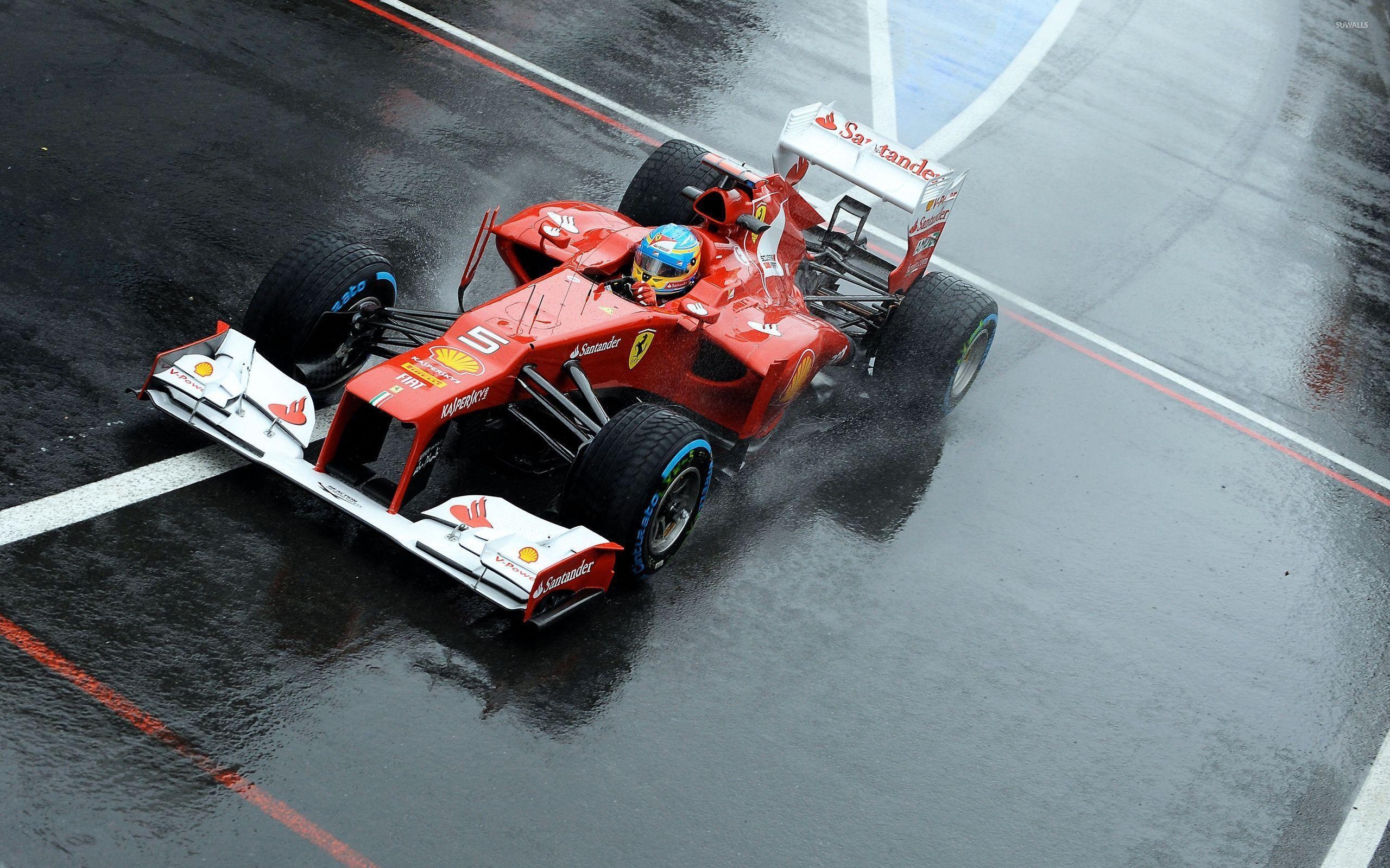 2560x1600 Fernando Alonso during a race in a Scuderia Ferrari wallpaper, Desktop