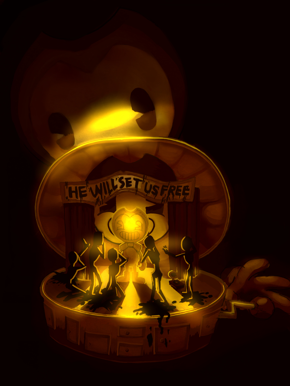 960x1280 BATIM. Bendy and the ink machine, Ink, The magicians, Phone