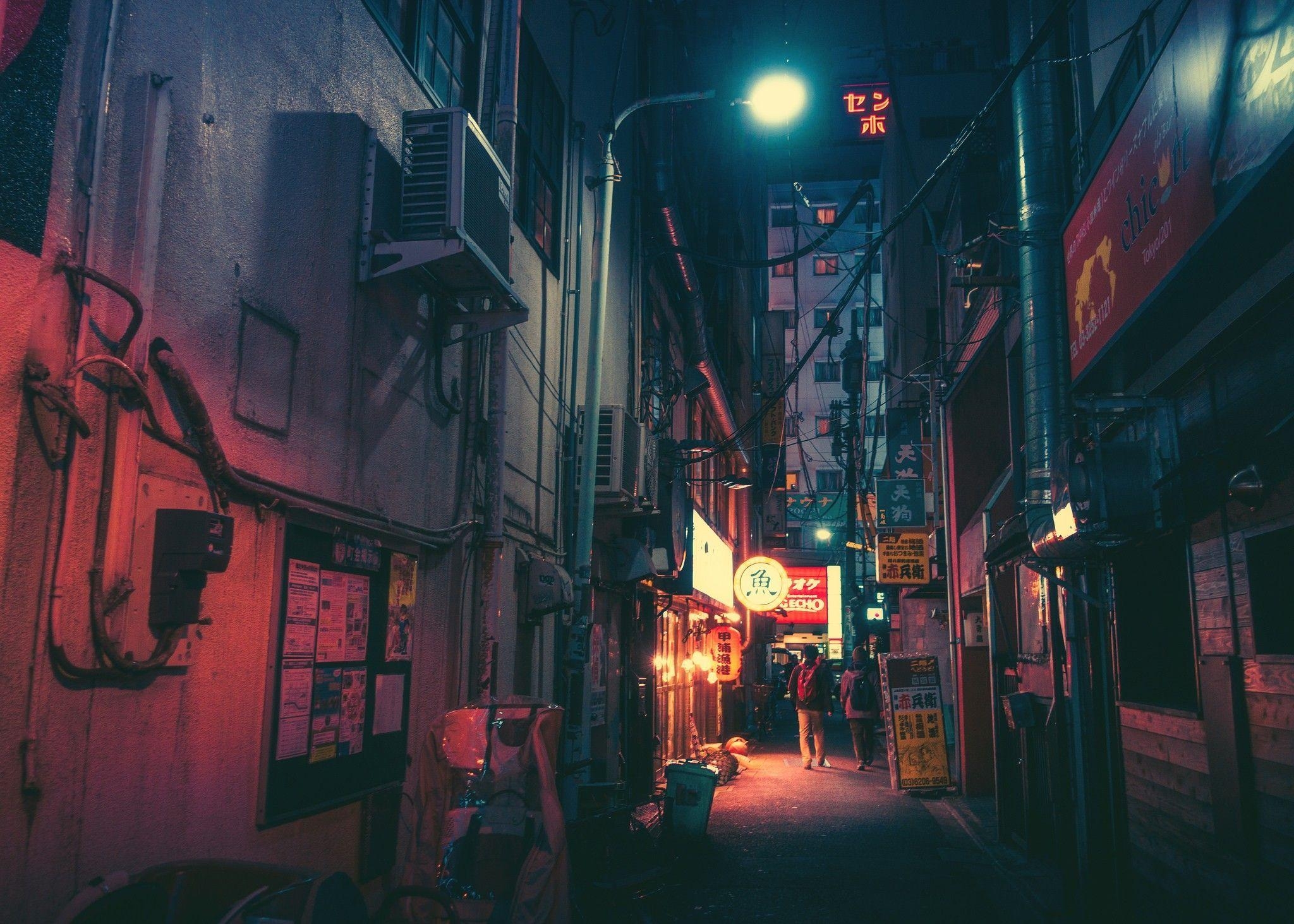 2050x1470 Japan Alley Wallpaper Free Japan Alley Background, Desktop