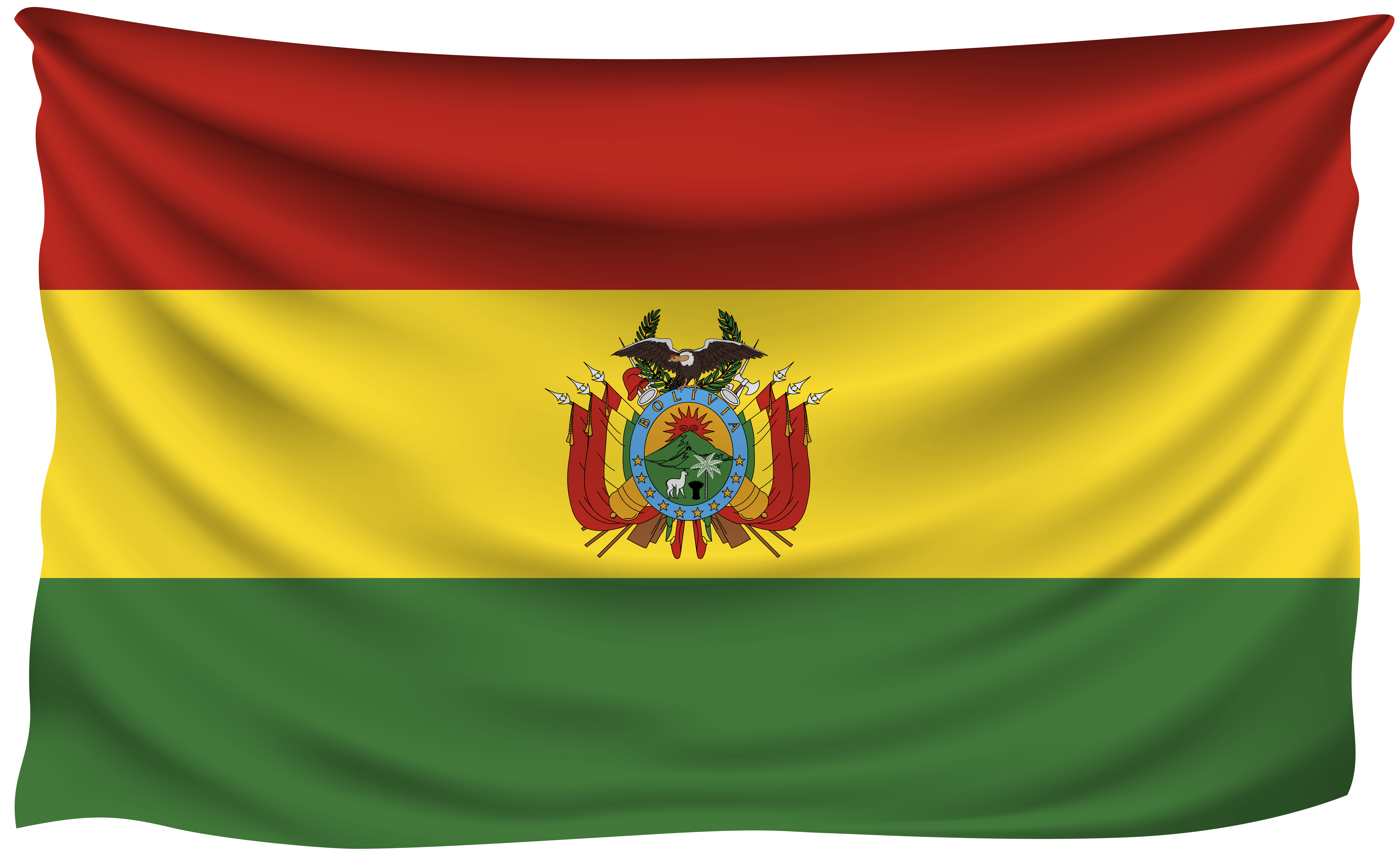 8000x4920 Bolivia Wrinkled Flag Quality Image, Desktop