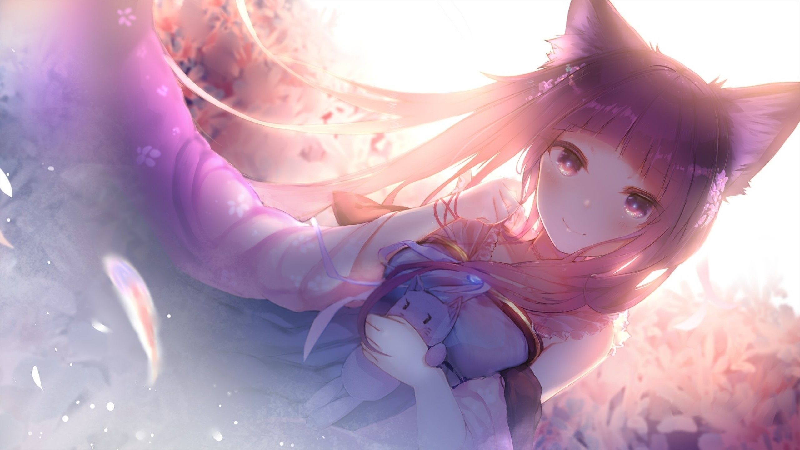 2560x1440 Anime Cat Girl Wallpaper Free Anime Cat Girl Background, Desktop