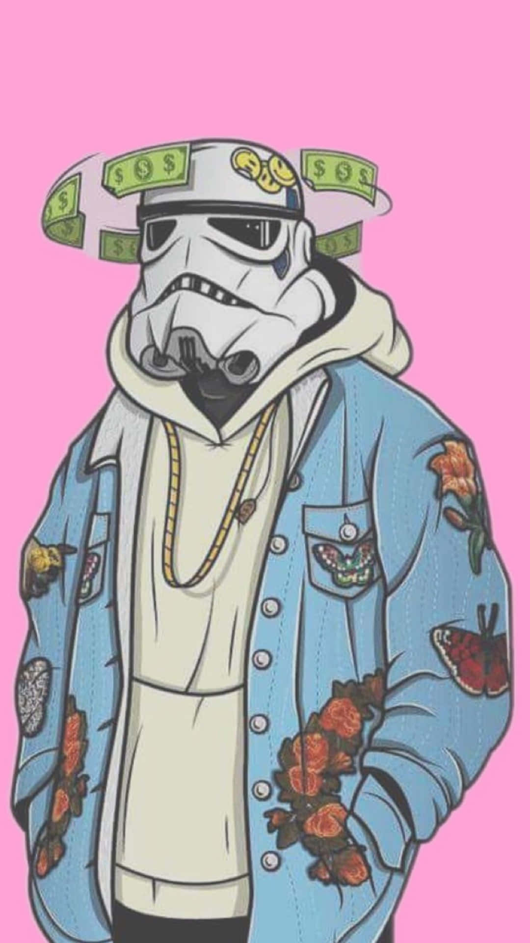 1080x1920 Download Dope Gangster With Stormtrooper Mask Wallpaper, Phone