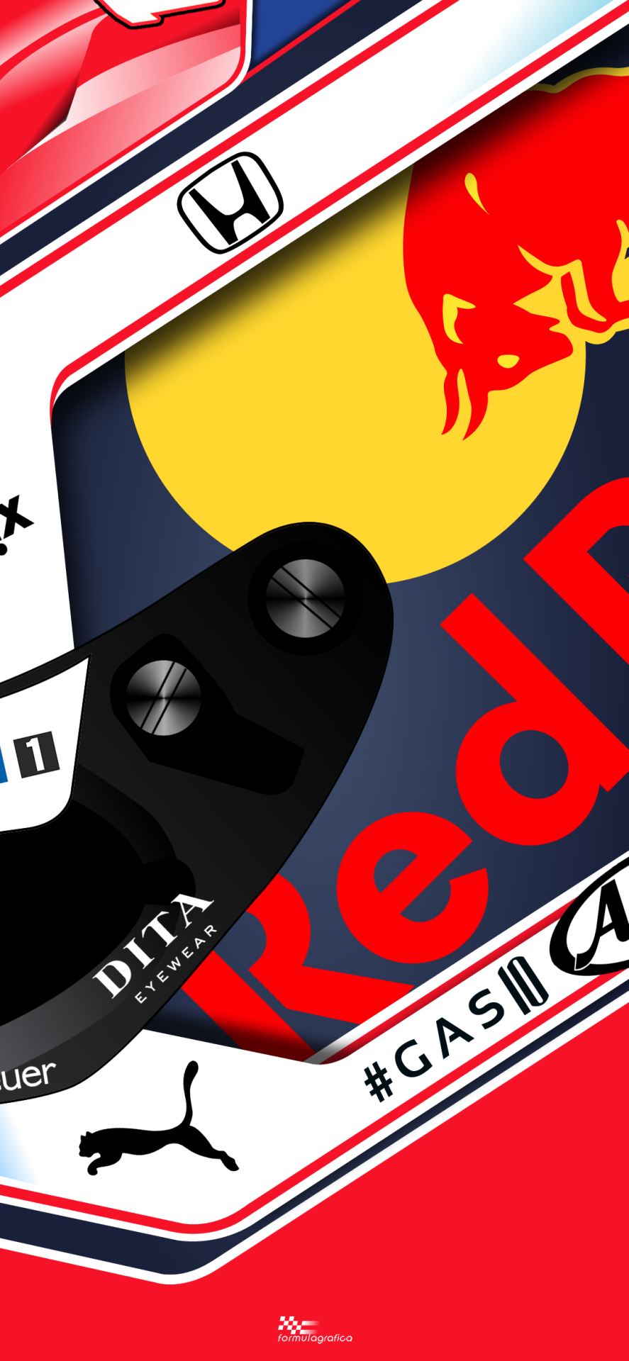 890x1920 iPhone / Smartphone Wallpaper Formula 1 Season Gasly The new French driver of Re. Formula 1 iphone wallpaper, Formula Red bull racing, Phone