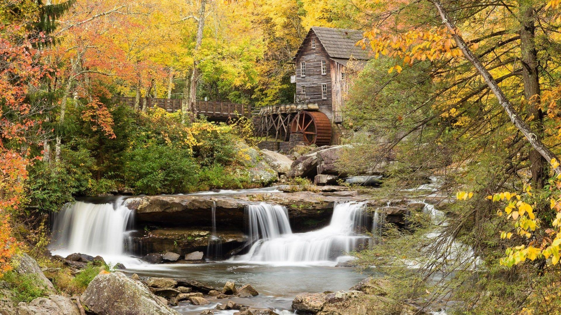 1920x1080 Grist Tag wallpaper: Waterfalls Glade State Grist Babcock West, Desktop