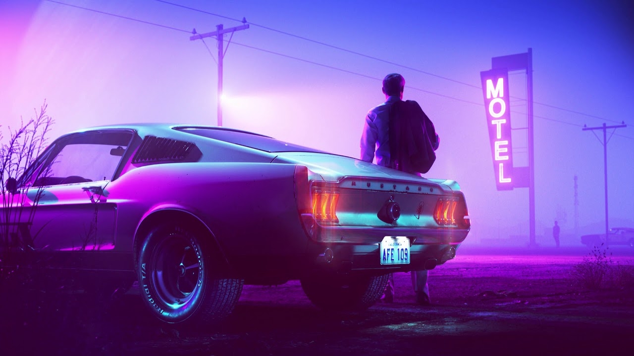 1280x720 Neon Car, Desktop