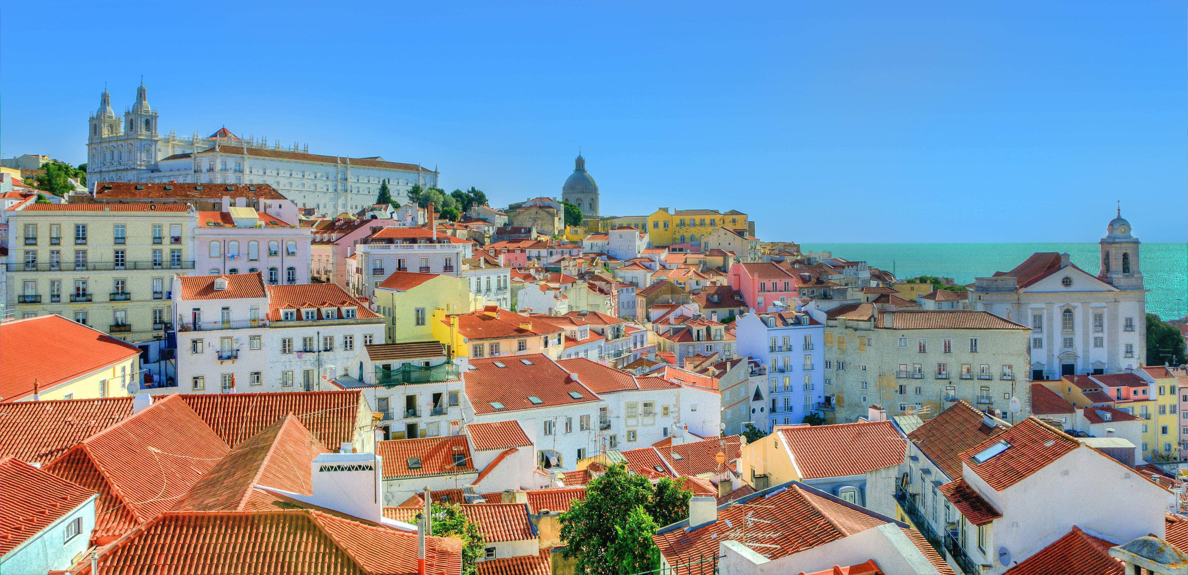 4940x2390 Lisbon Wallpaper, Dual Screen