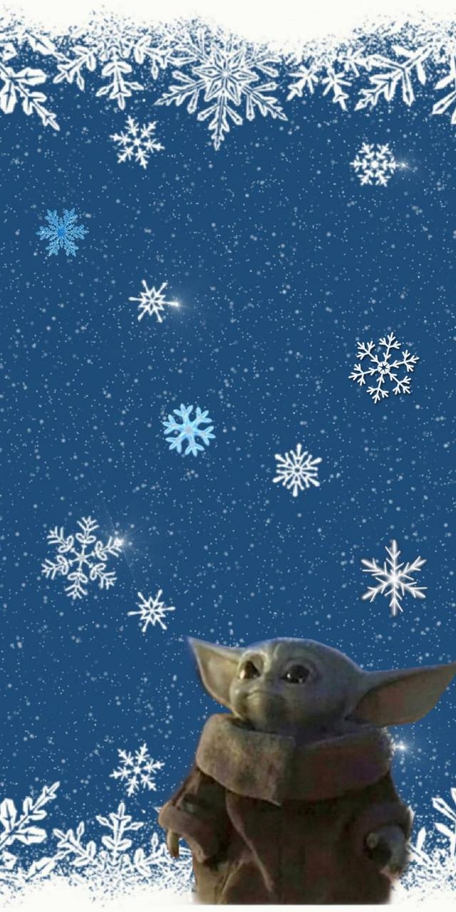 640x1280 Christmas baby yoda wallpaper, Phone