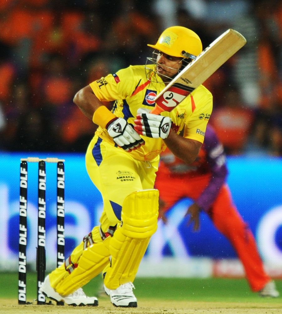 900x1010 Suresh Raina works the ball to the leg side. Photo. Indian Premier League, Phone