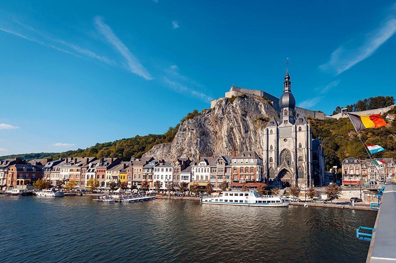 1280x860 Wallpaper Belgium Houses Rivers Dinant Cities download photo, Desktop