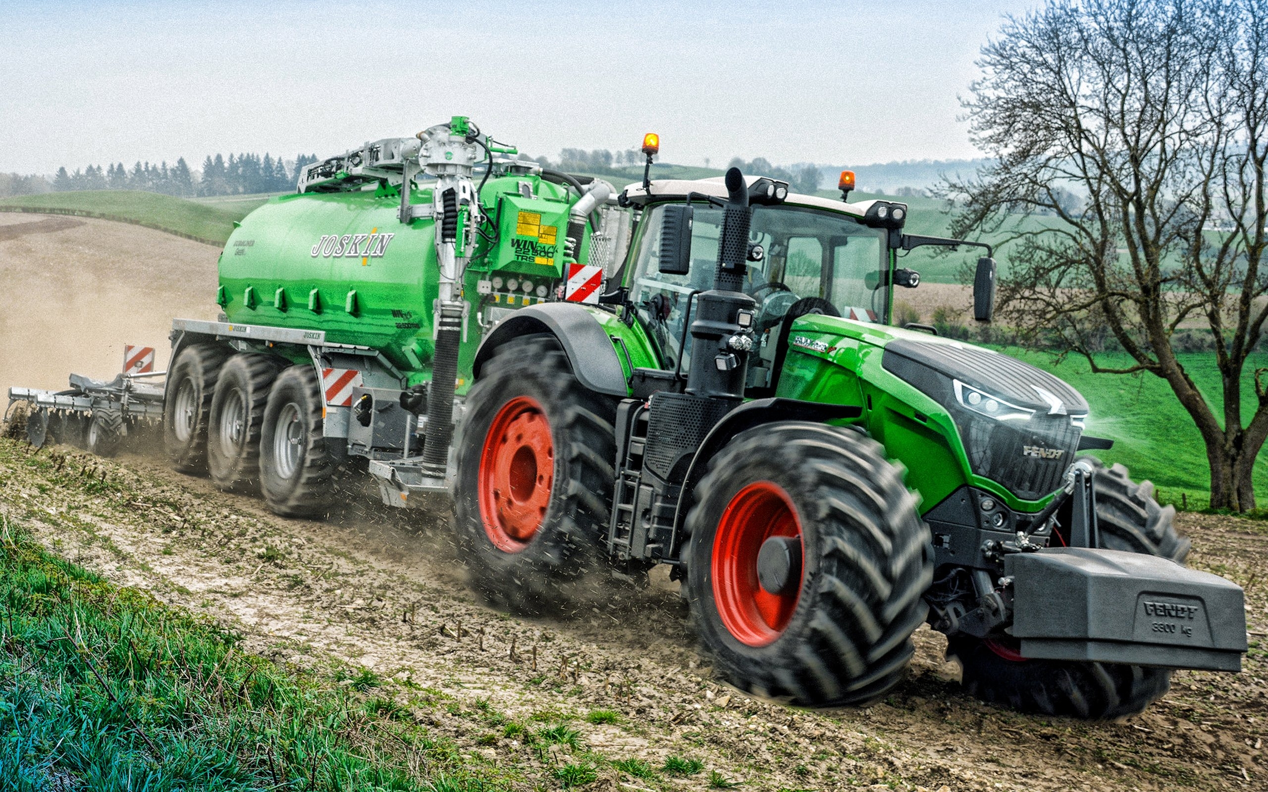 2560x1600 Download wallpaper Fendt 1000 Vario, tractor, harvesting concepts, modern tractor, Fendt, fertilizer transportation for desktop with resolution. High Quality HD picture wallpaper, Desktop