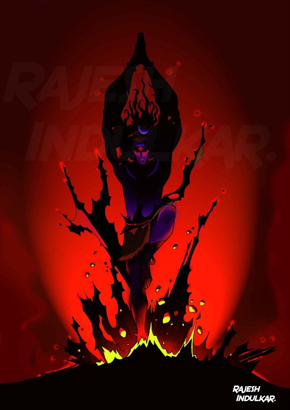 1140x1600 Lord Shiva In Rudra Avatar Animated Wallpaper, Phone