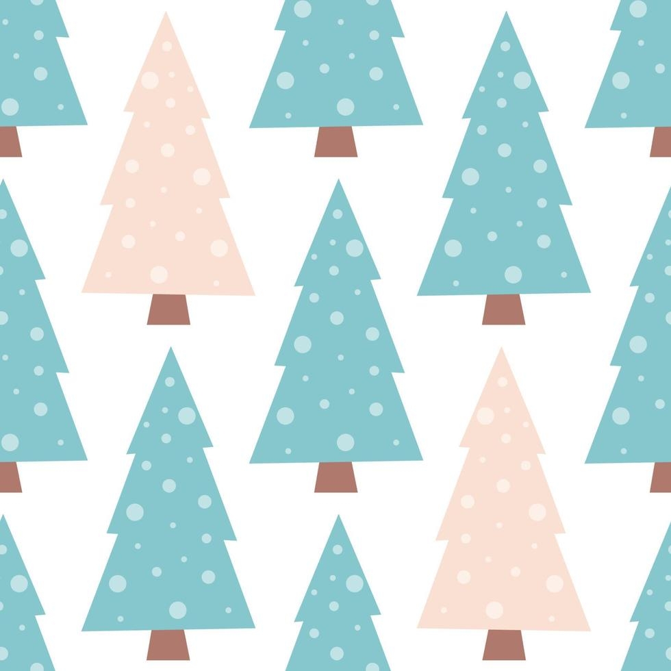 980x980 Seamless Christmas pattern with cute christmas tree. Merry Christmas. Pattern for wrapping paper, scrapbooking, wallpaper, fabric, Phone