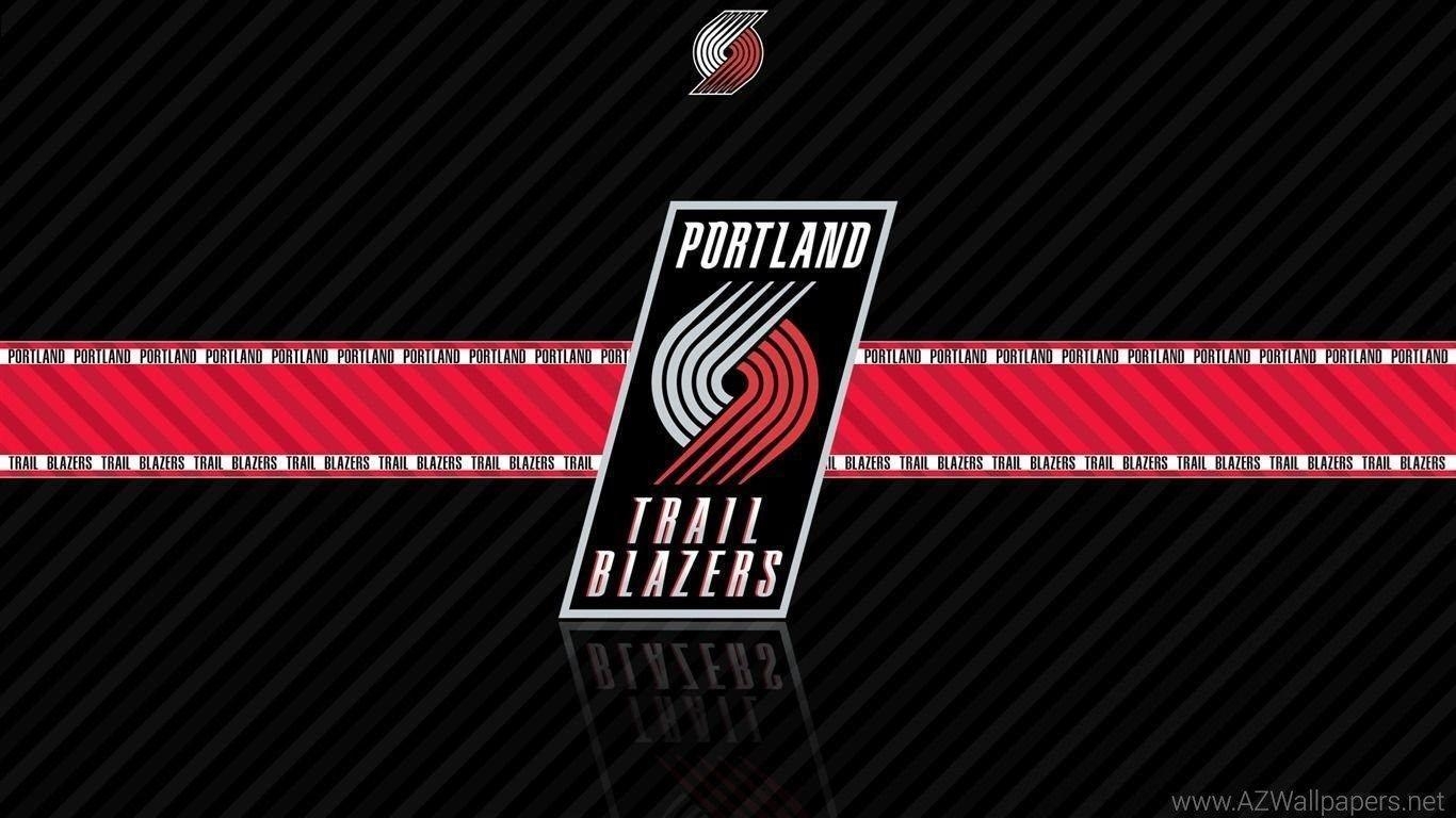 1370x770 NBA Portland Trail Blazers Logo Black Wallpaper HD. Free Desktop, Desktop