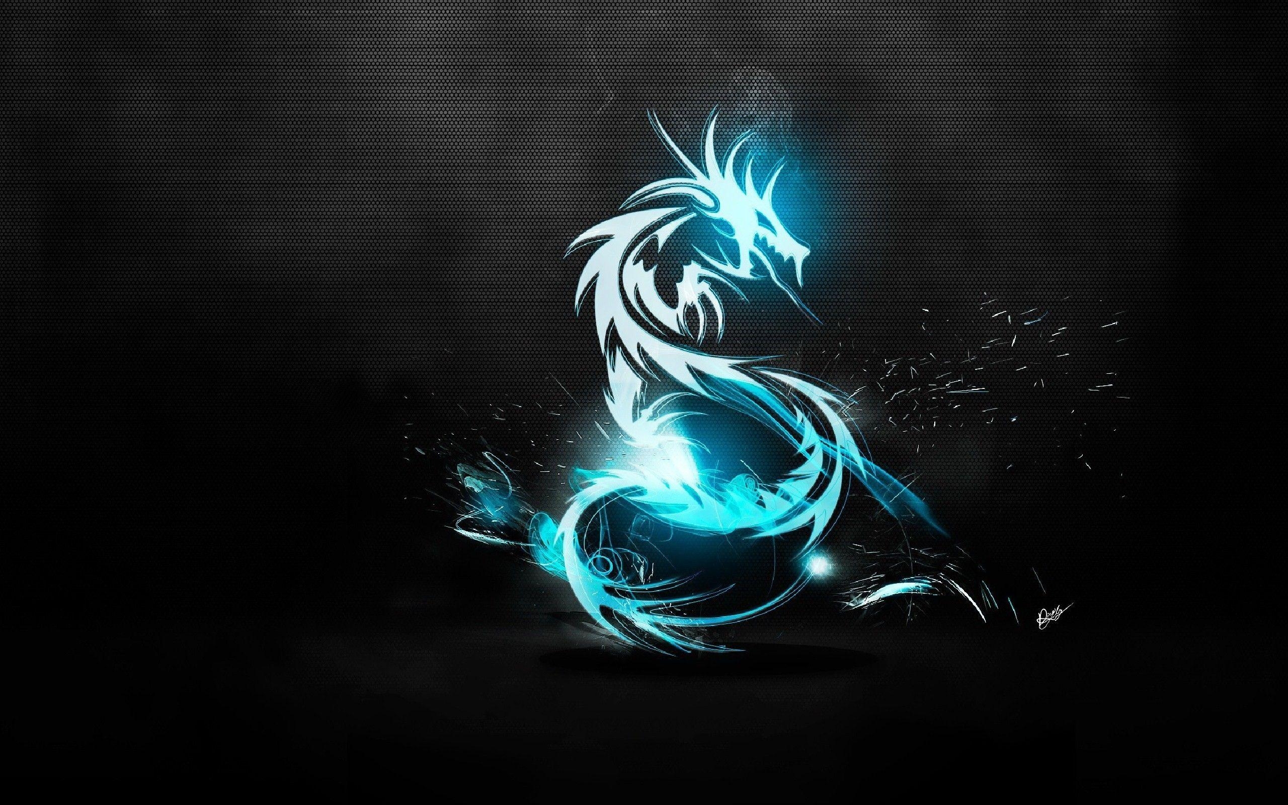 2560x1600 Wallpaper, illustration, smoke, blue, dragon, Kali Linux, backtrack, Desktop