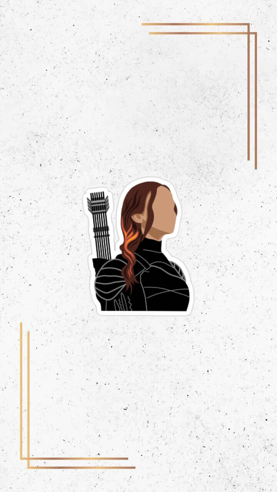 1080x1920 Download The Hunger Games Katniss Sticker Wallpaper, Phone