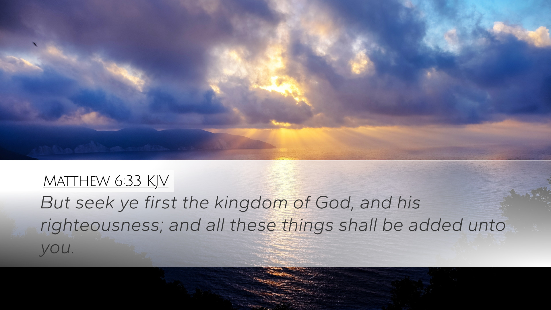 1920x1080 Matthew 6:33 KJV Desktop Wallpaper seek ye first the kingdom of God, Desktop