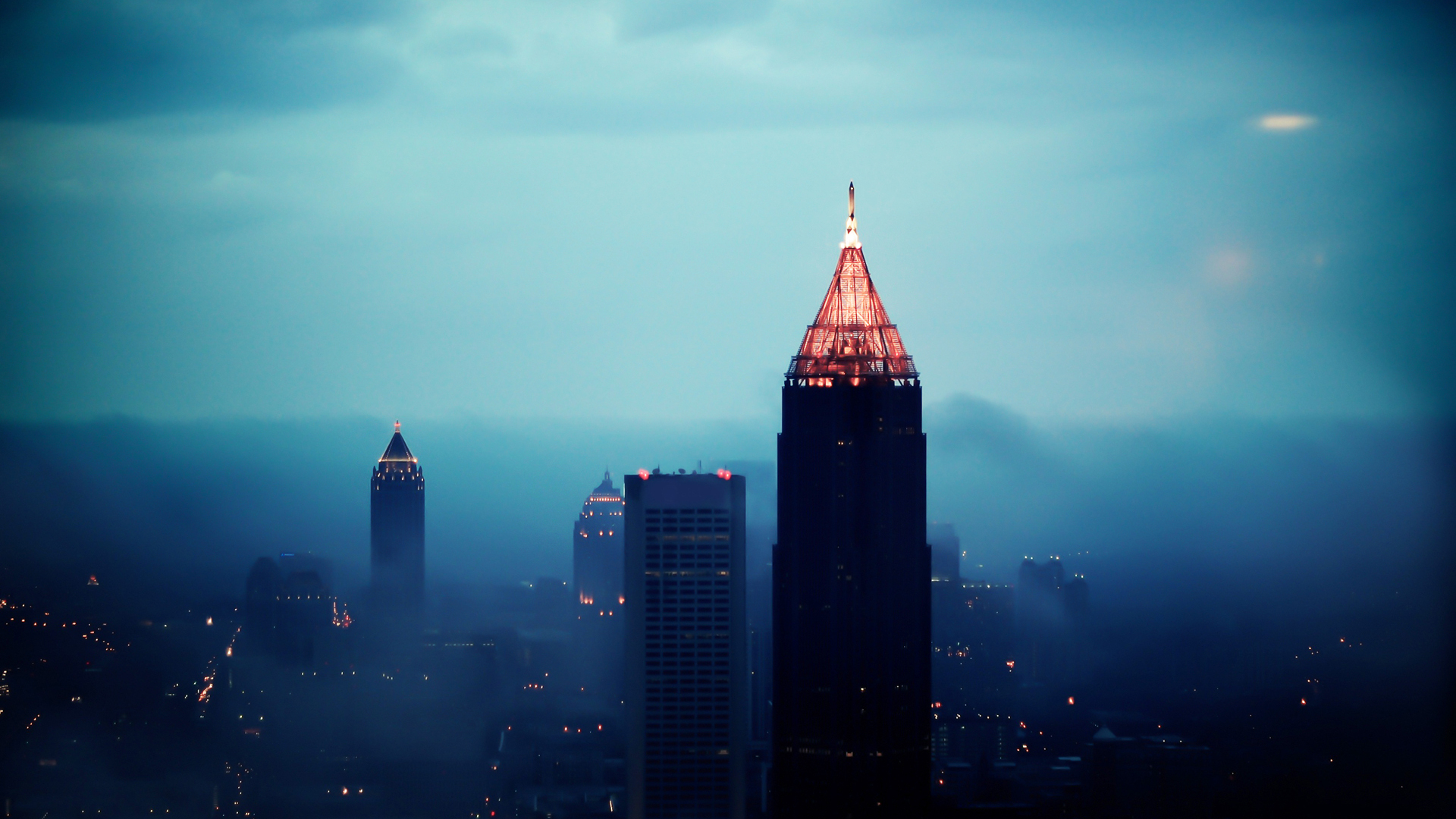 1920x1080 HD Atlanta Skyline Wallpaper, Desktop