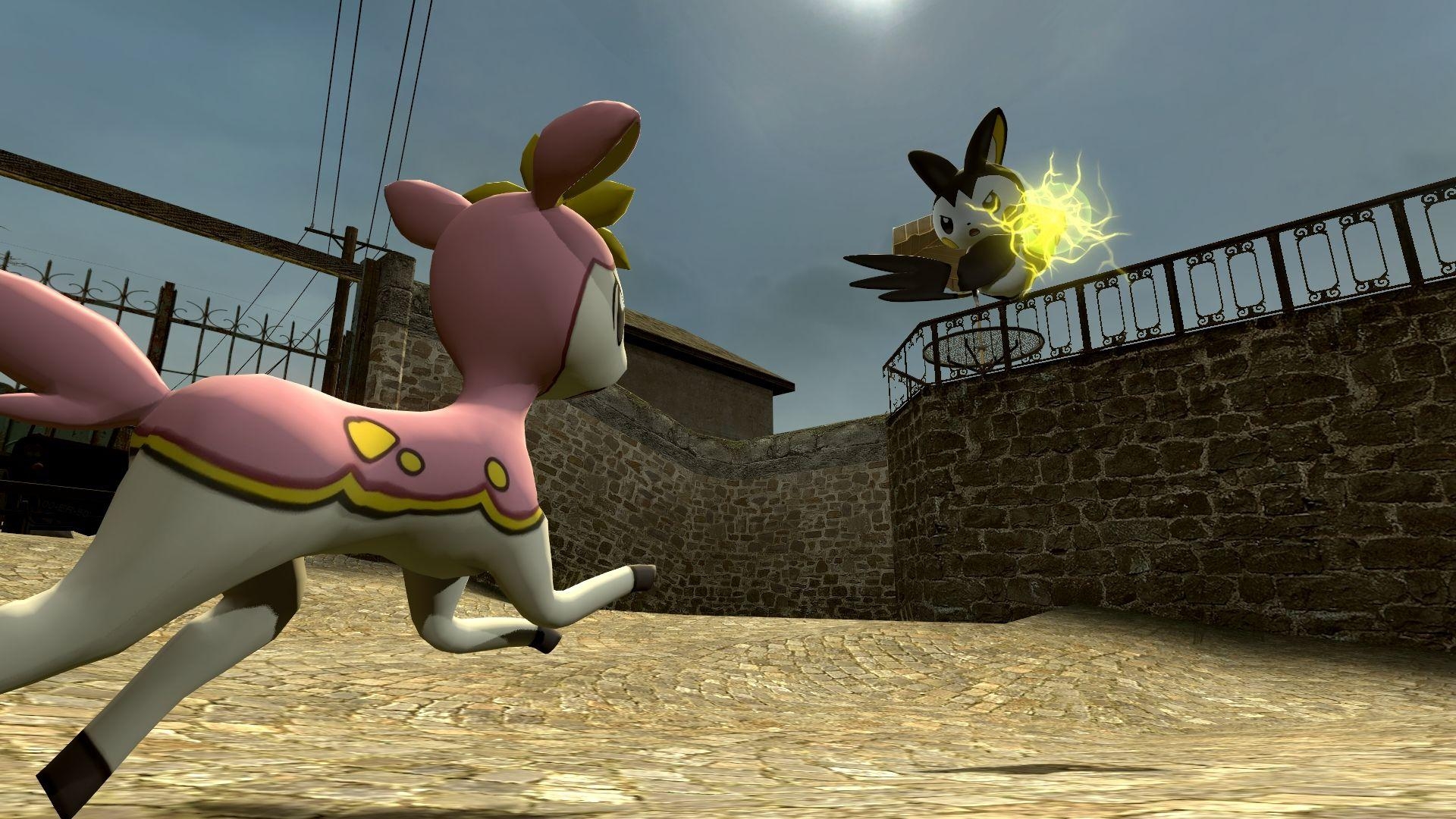 1920x1080 Gmod vs. Emolga, Desktop