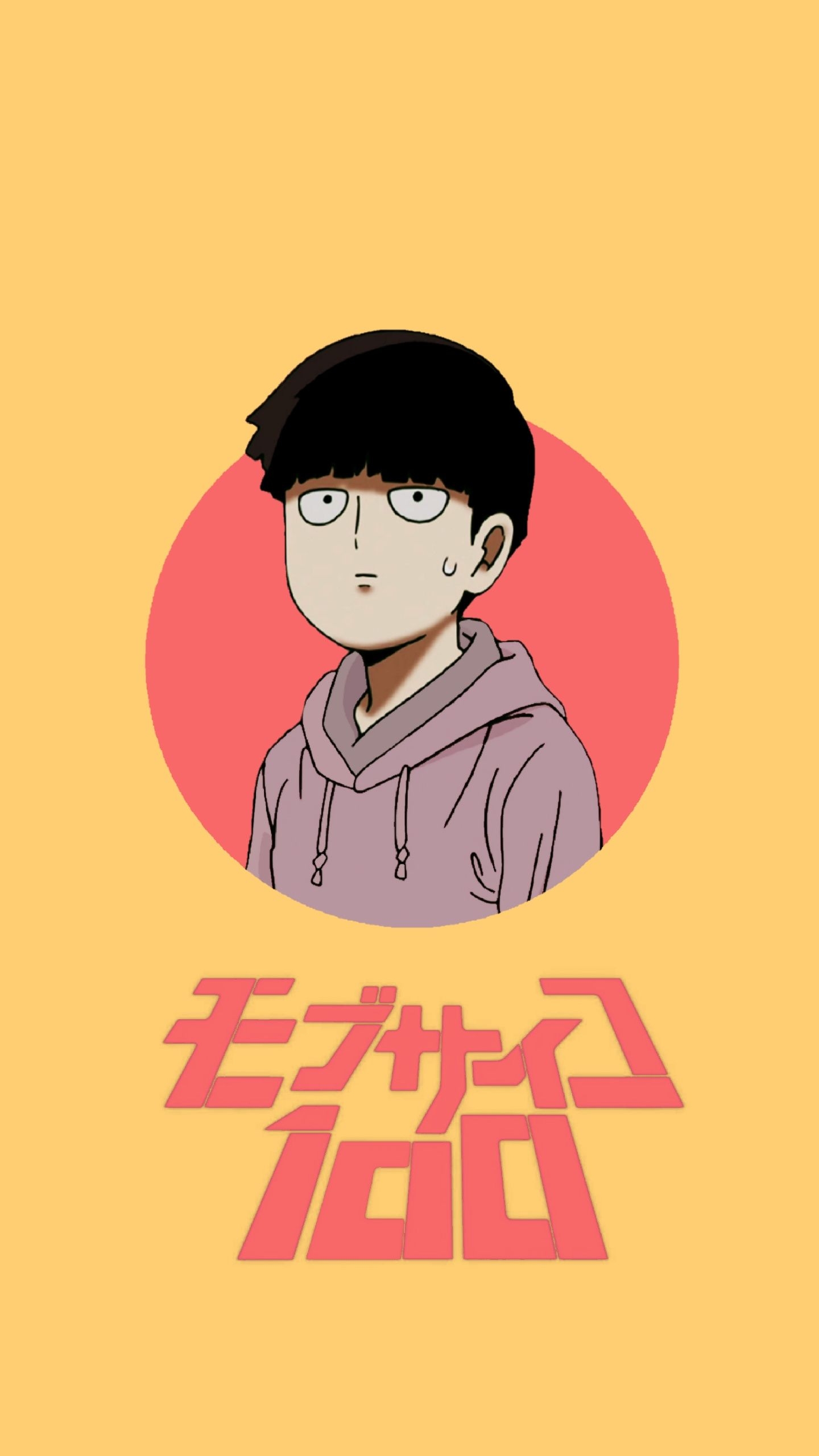 1440x2560 Mob psycho 100 wallpaper (simplistic), Phone