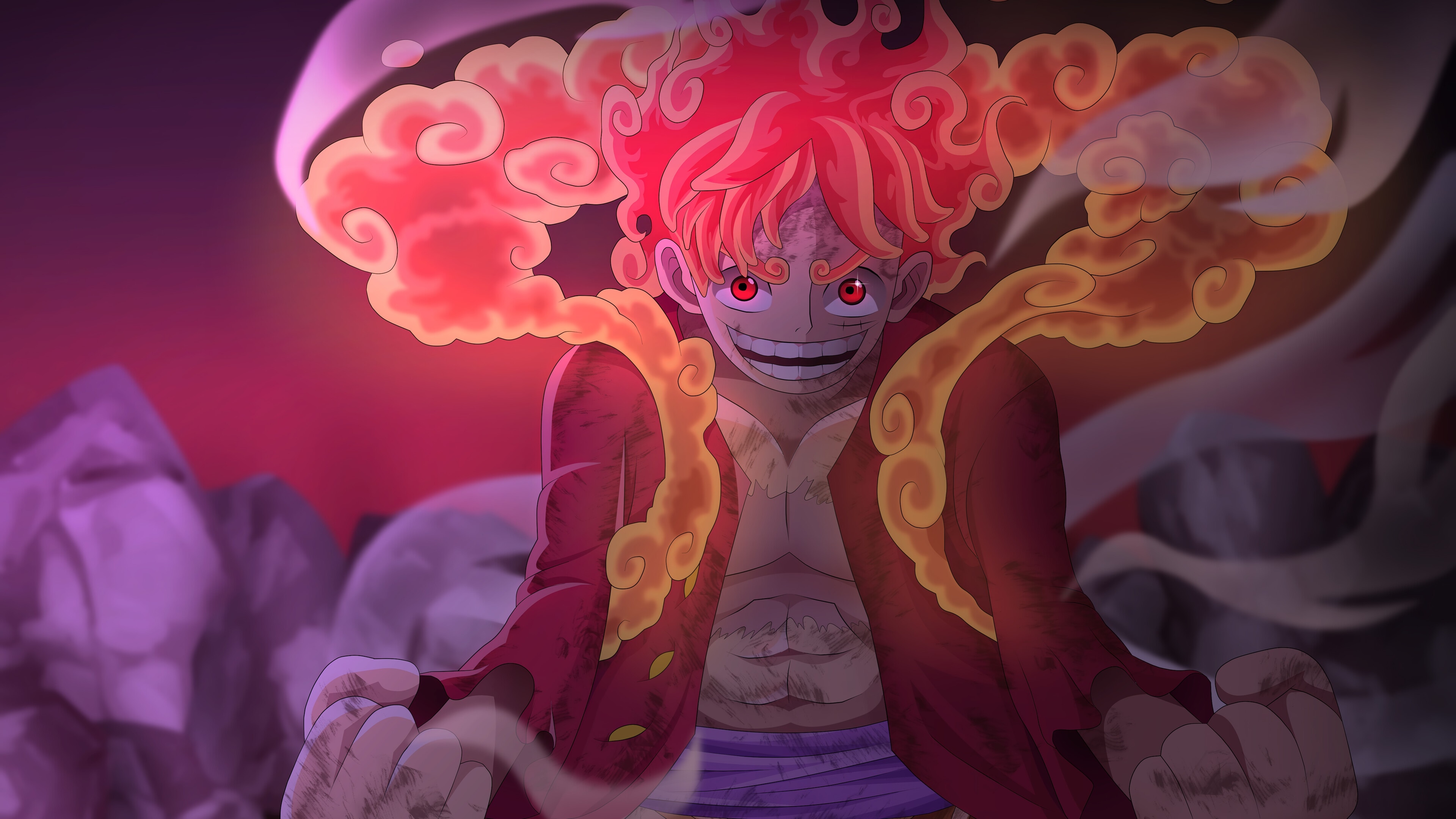 3840x2160 luffy, sun god, nika, gear one piece, 4k Gallery HD Wallpaper, Desktop