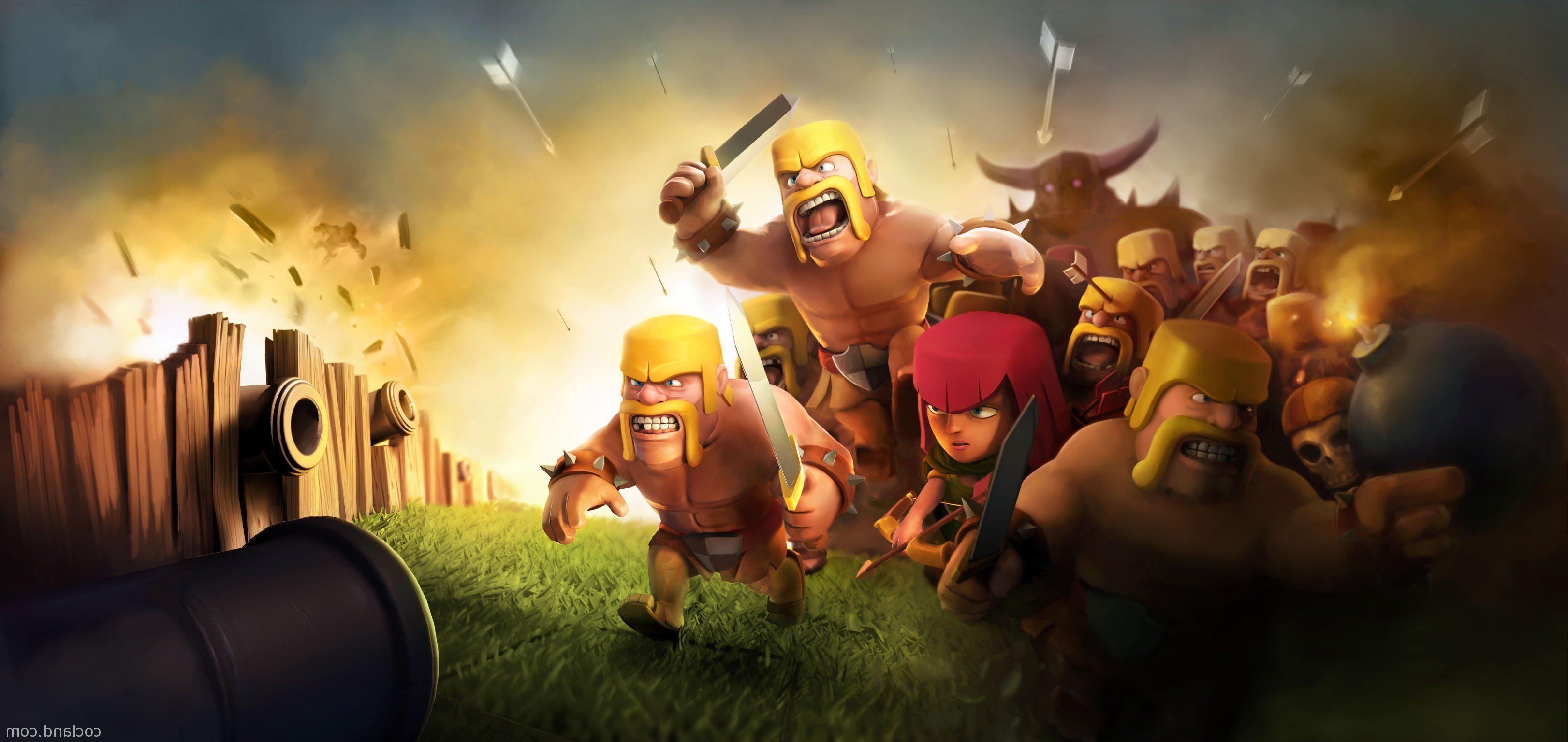 3250x1540 High Quality Clash of Clans Wallpaper. Full HD Picture, Dual Screen