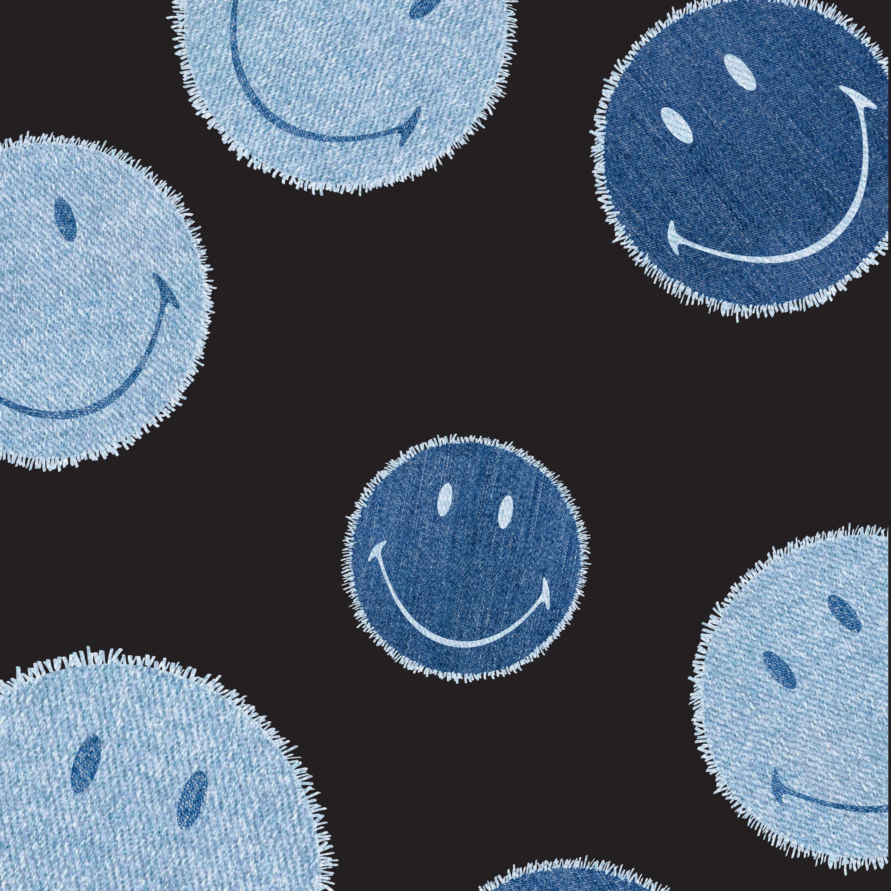 3000x3000 Original Smiley Art. Blue smiley face wallpaper aesthetic, Tshirt printing design, Indie drawings, Phone