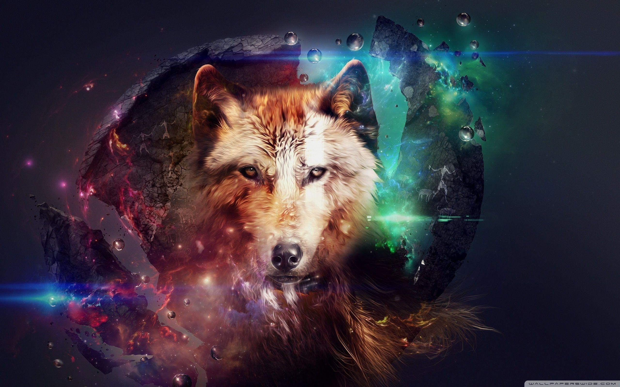 2560x1600 Magic Wolf Ultra HD Desktop Background Wallpaper for 4K UHD TV, Tablet, Desktop