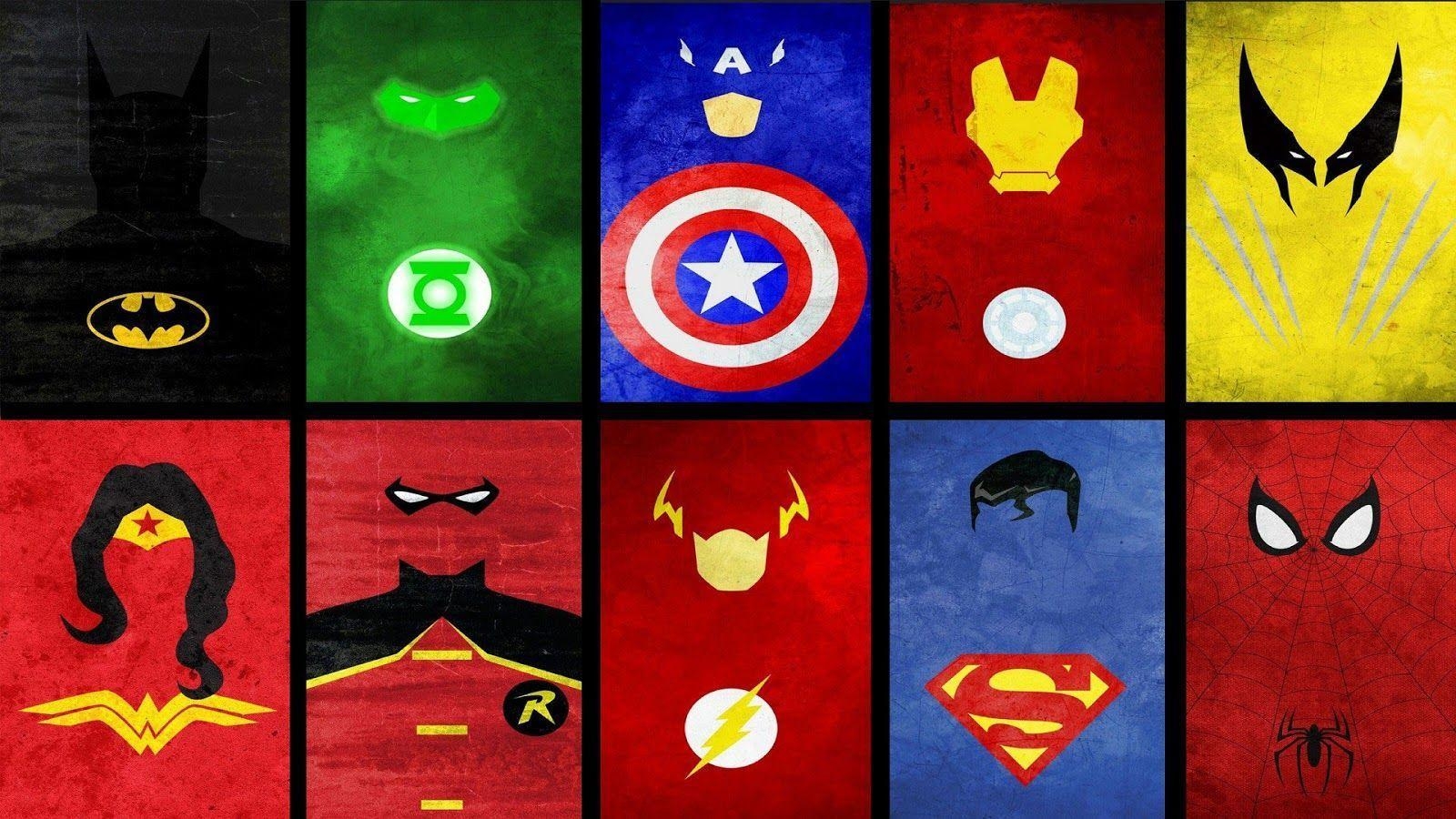 1600x900 Superhero Logos Wallpaper Image & Picture, Desktop