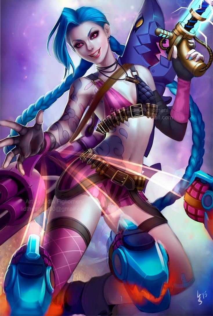 740x1090 Arcane Jinx Wallpaper, Phone