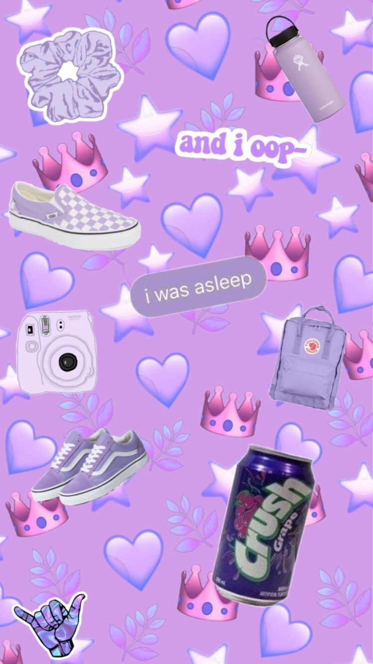 750x1340 Cute Wallpaper Vsco Purple, Phone