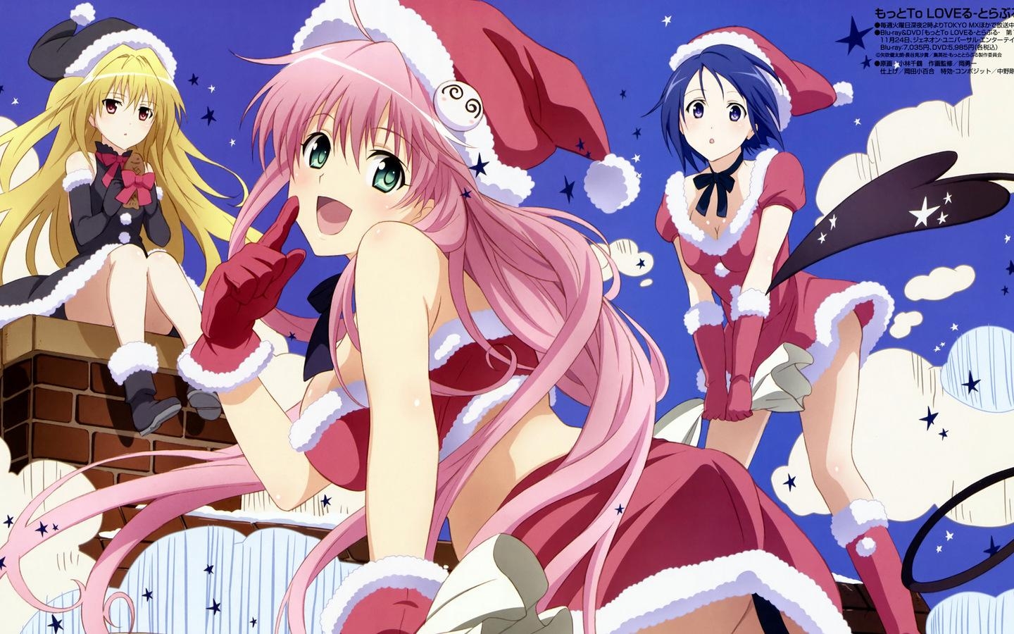 1440x900 Free Charming Anime Girls in Christmas wallpaper Wallpaper, Desktop