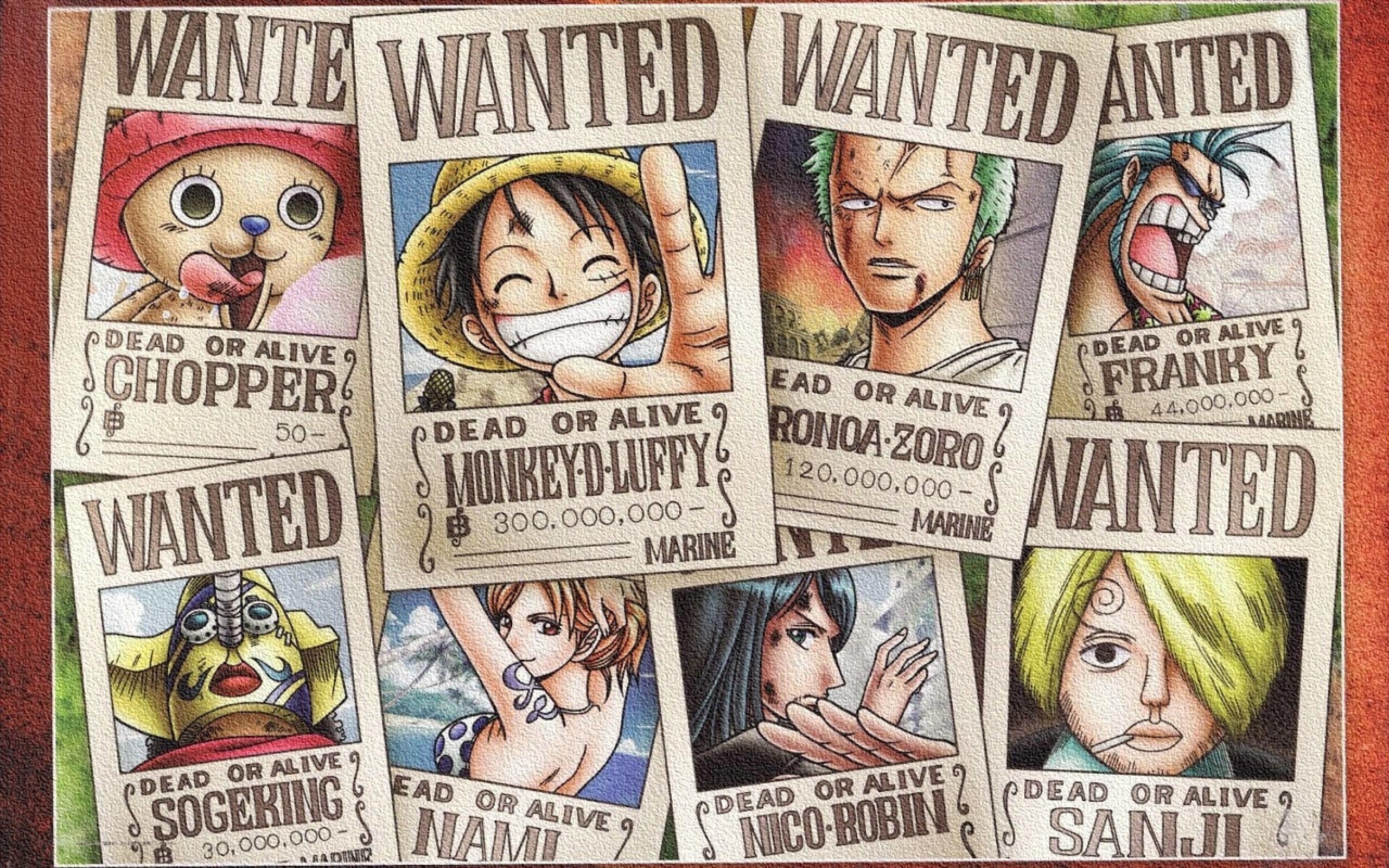 2560x1600 One Piece Wanted Wallpaper, Desktop