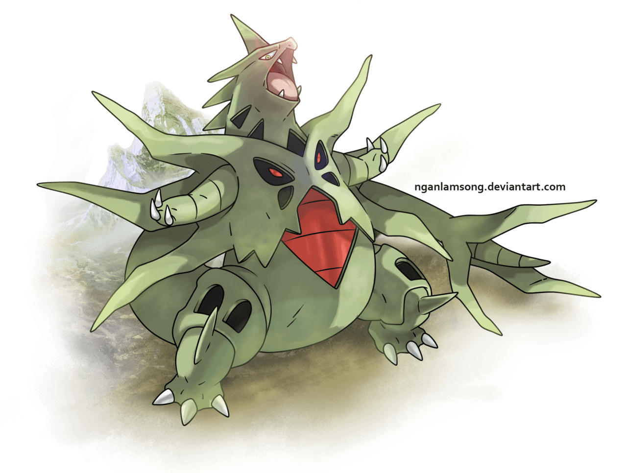 1280x970 Mega Tyranitar Wallpaper, Desktop