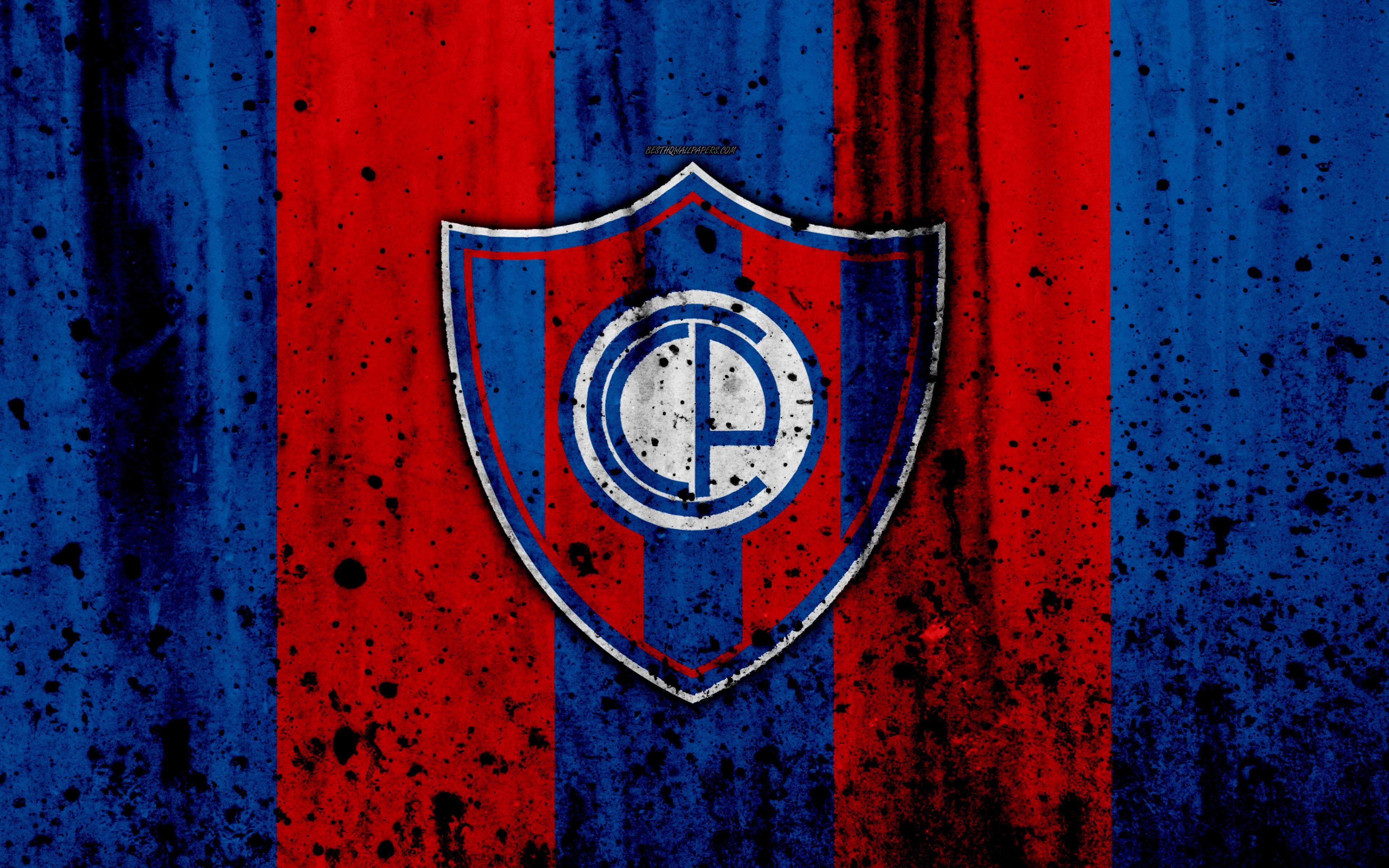 3840x2400 Download wallpaper 4k, FC Cerro Porteno, grunge, Paraguayan Primera, Desktop