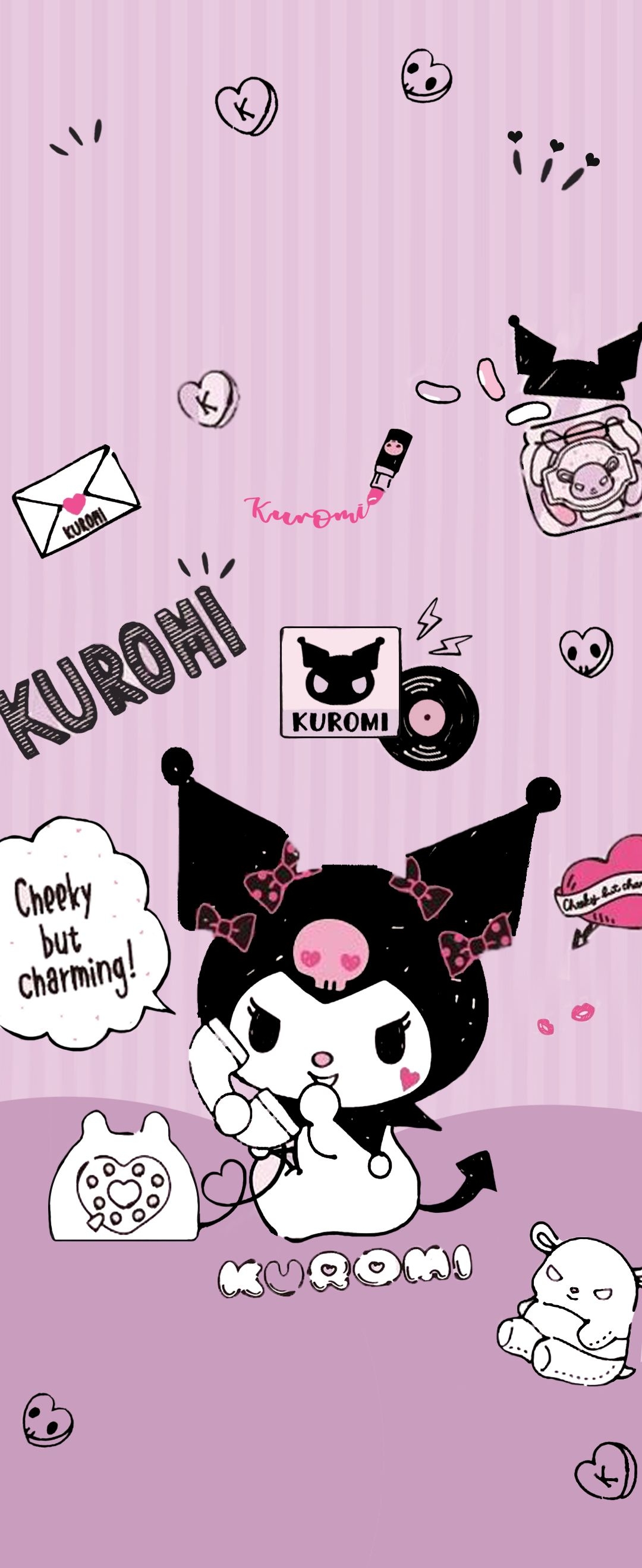 1080x2640 Kuromi Wallpaper. Hello kitty, Phone