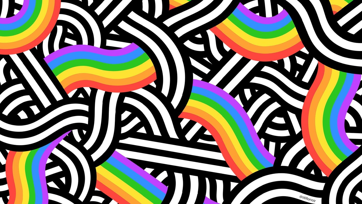 1500x850 Pride Flag Background, Desktop