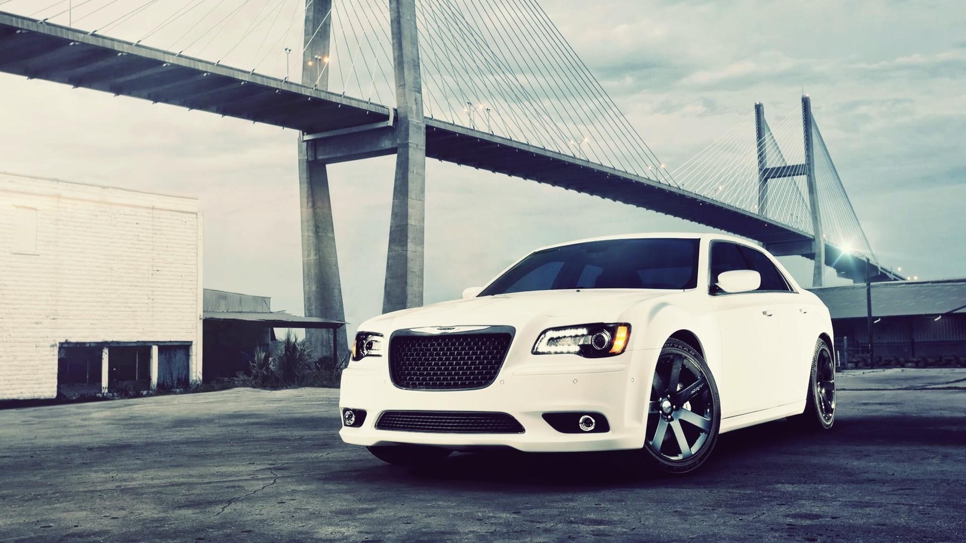 1920x1080 Cars bridges vehicles chrysler 300 automobiles srt8 wallpaper, Desktop